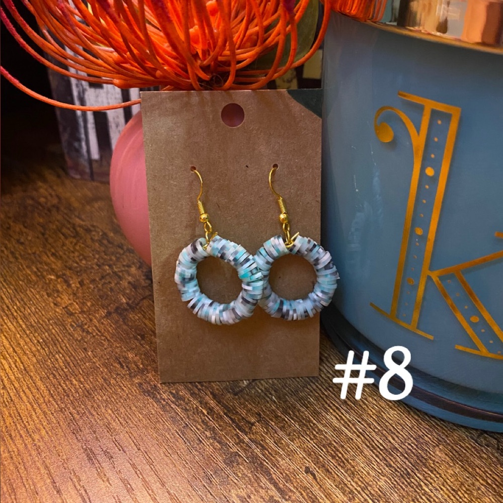 Colorful Hoop Earrings - Picture 8 of 15